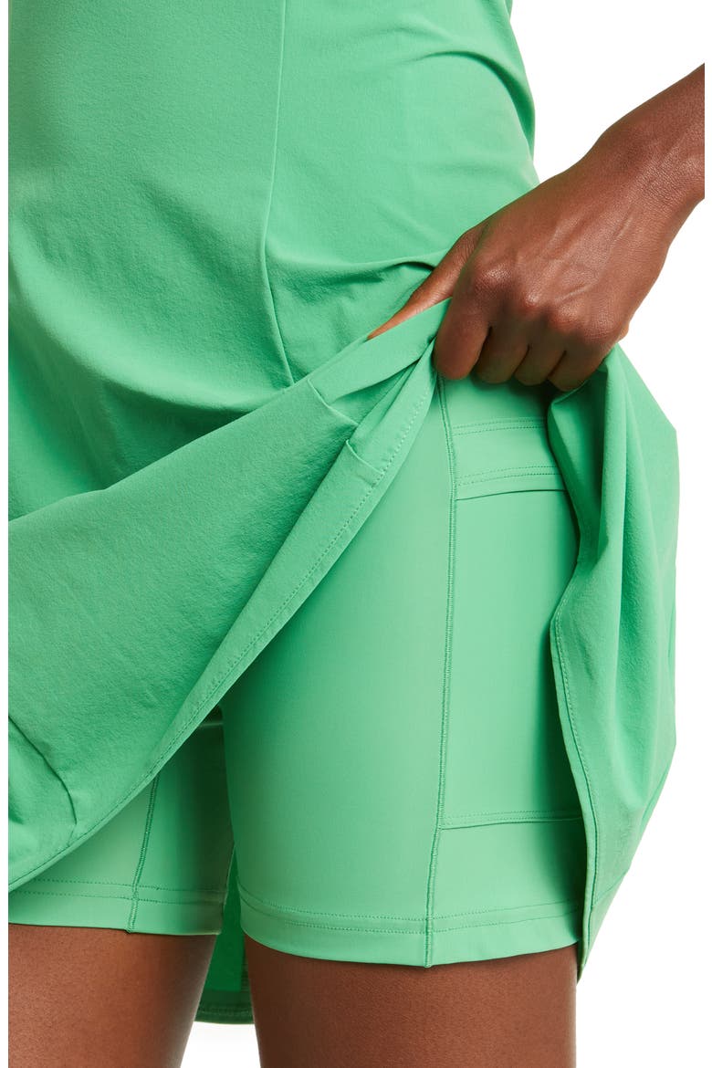 Cross Back Tennis Minidress, Alternate, color, KELLY GREEN