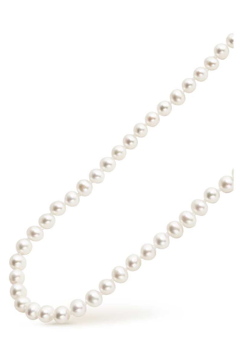 Luna Freshwater Pearl Necklace, Alternate, color, SILVER