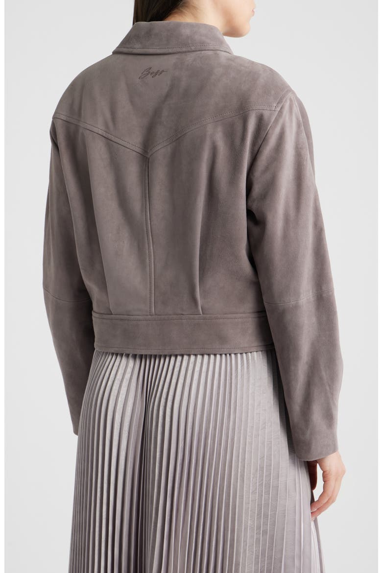 Sadela Suede Jacket, Alternate, color, OPEN PURPLE