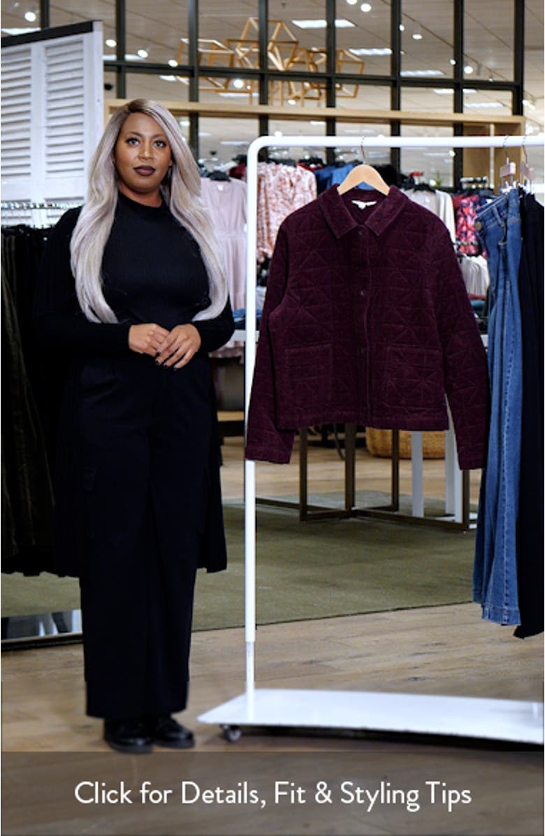 Incoming Tide Quilted Organic Cotton Corduroy Jacket, sales video thumbnail