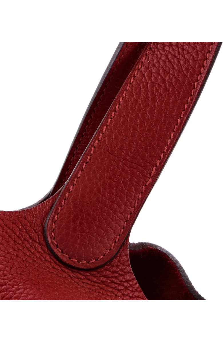 Pre-Owned Hermes Picotin Lock Bag Clemence MM, Alternate, color, Rouge Grenat