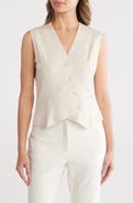 PATRIZIA LUCA Asymmetric Button Front Vest