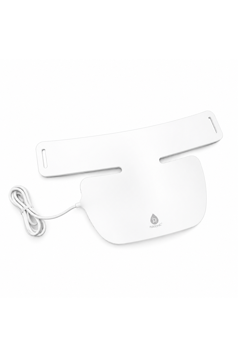 LED Light Therapy Neck Plate, Alternate, color, White