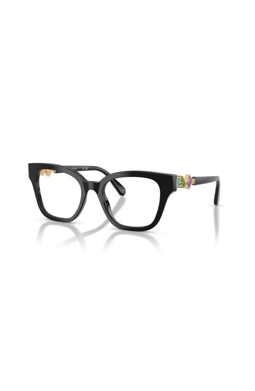 Swarovski 52mm Square Optical Glasses In Black