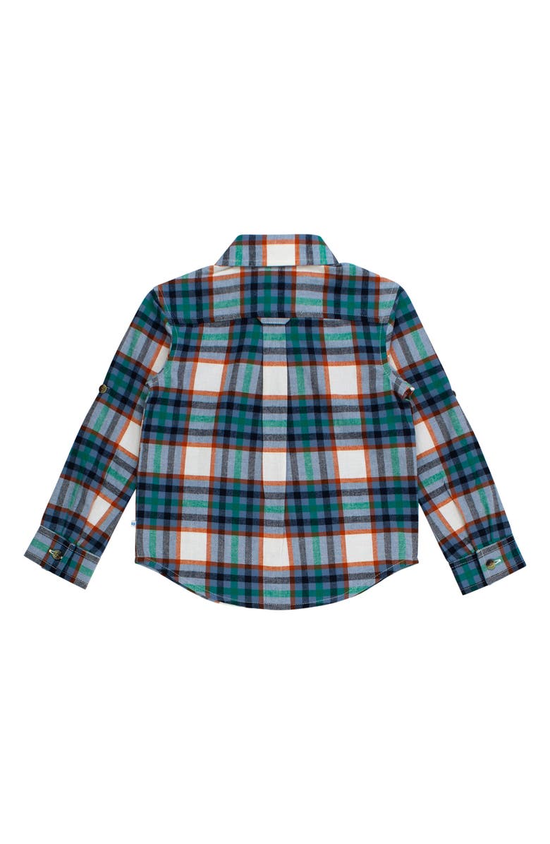 RuggedButts Peyton Plaid Cotton Button-Up Shirt, Alternate, color, Blue