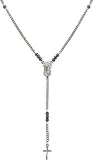 Mr. Ettika Ettika Men's Cross Lariat Necklace