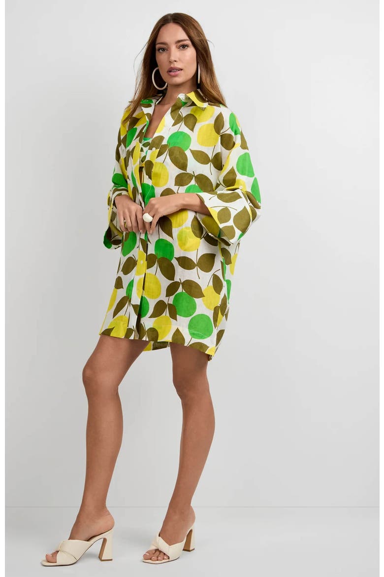 Opponent Limone Print Dress, Alternate, color, Limone Print