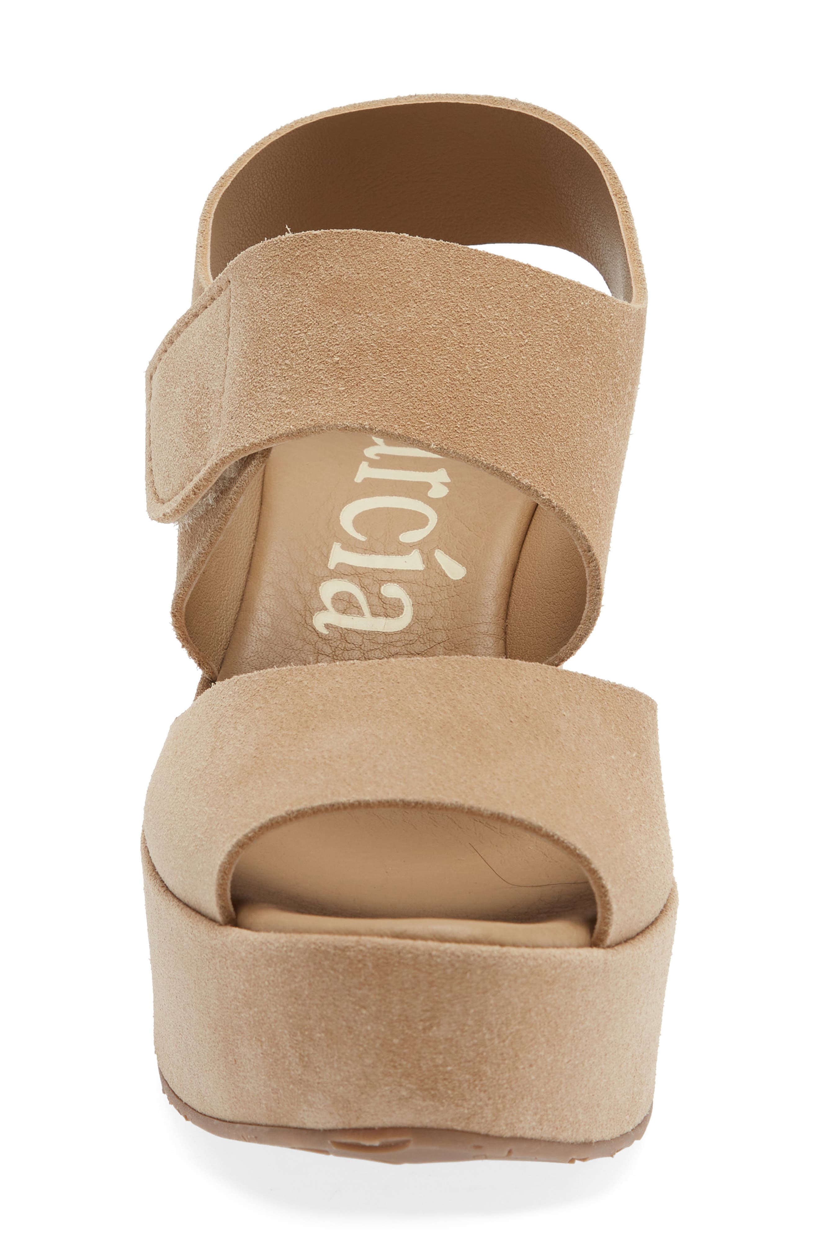 Pedro Garcia Helen Platform Wedge Sandal, Alternate, color, Dijon Castoro