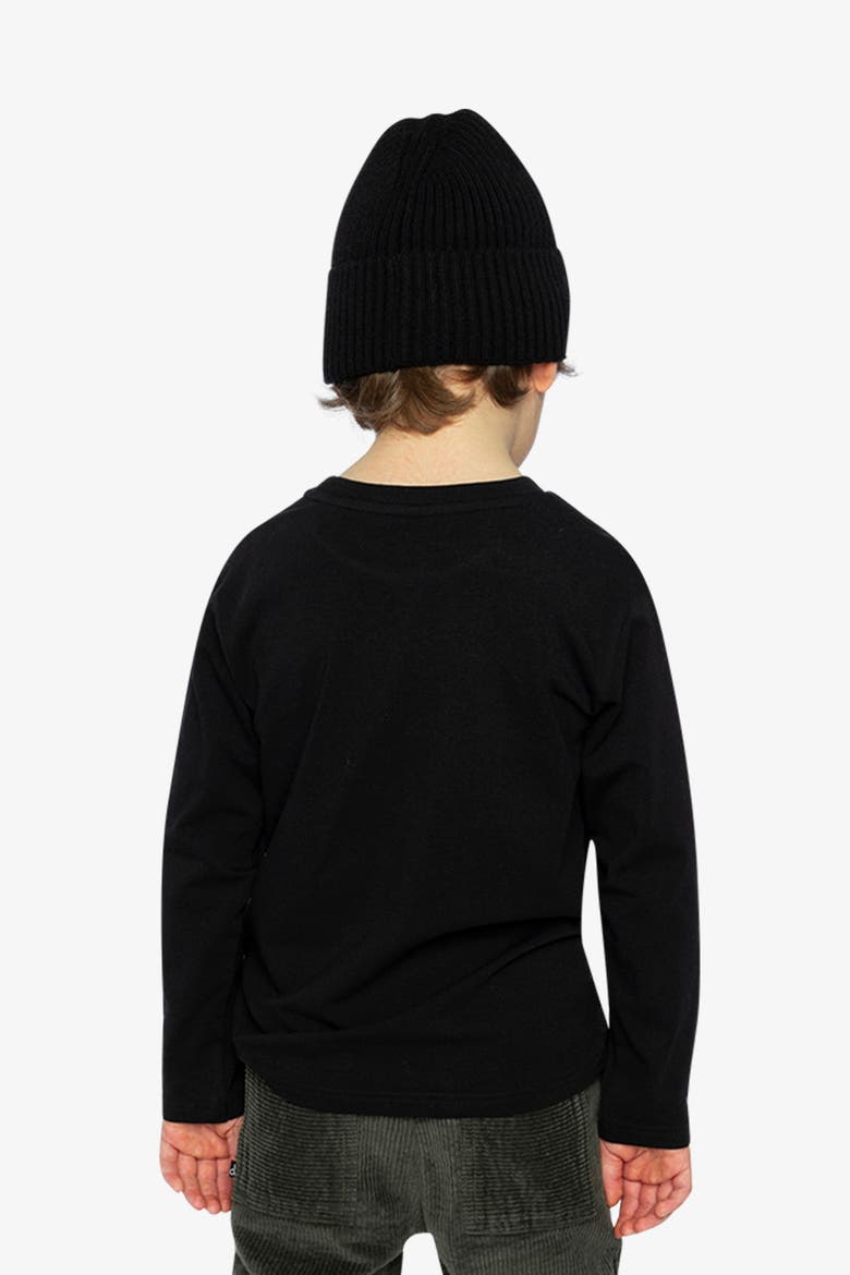 Organic Cotton Crew Neck Street Graphic Long Sleeve T-Shirt, Alternate, color, Black and Red