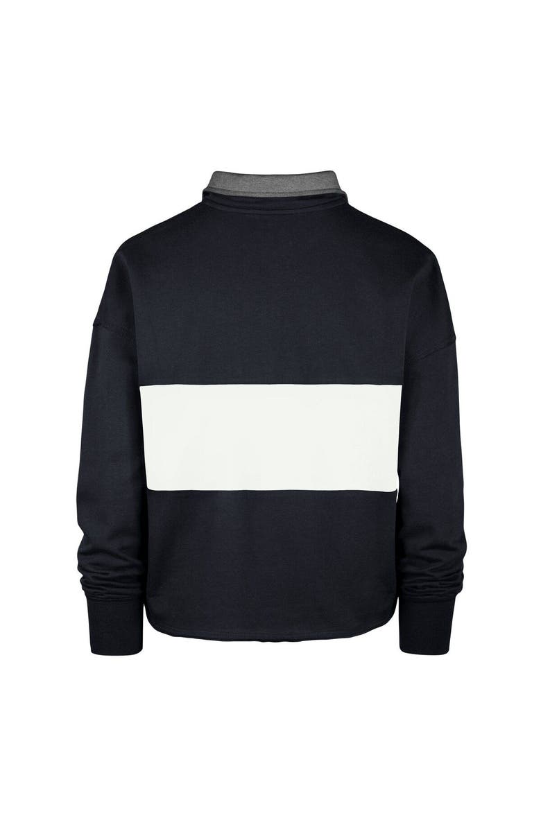 '47 Women's '47 Navy New York Yankees Remi Quarter-Zip Cropped Top, Alternate, color,