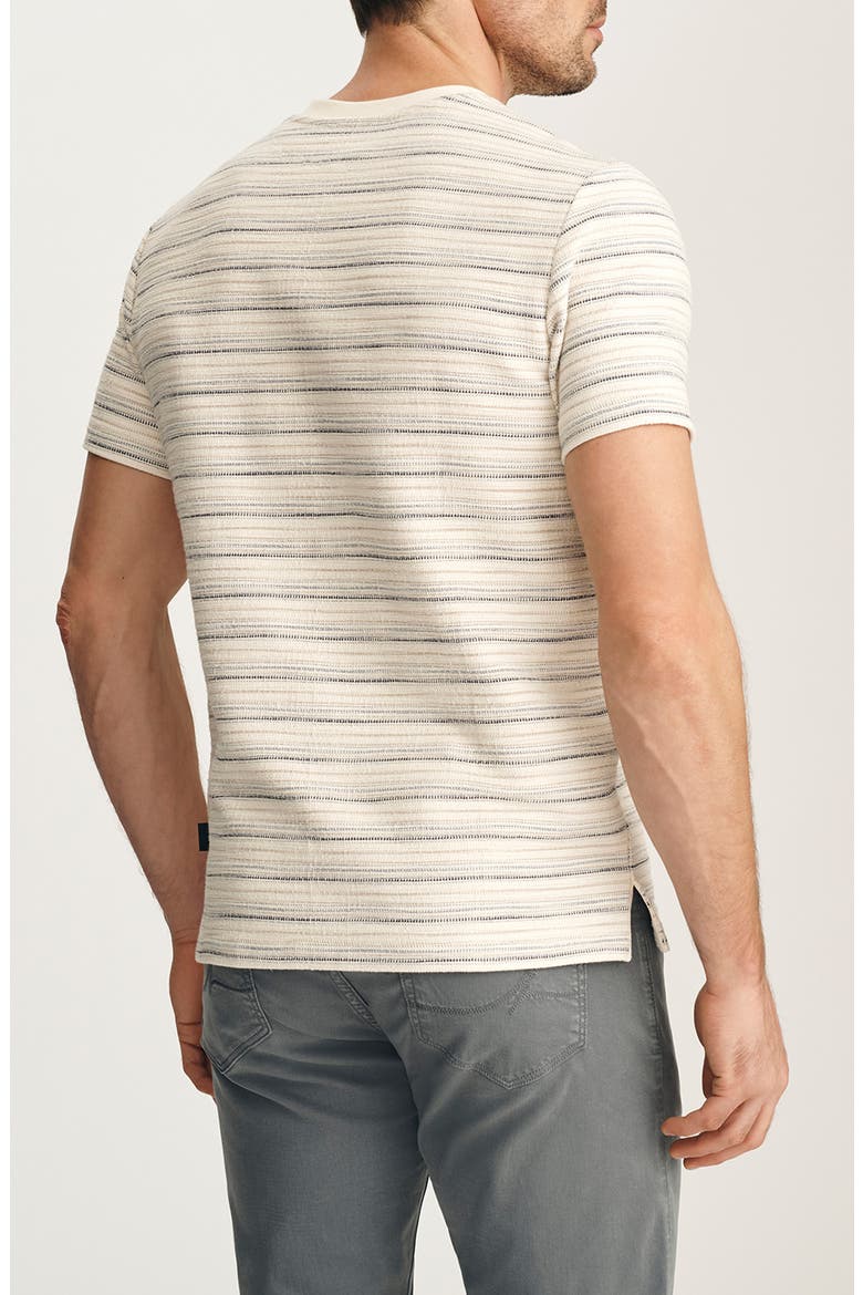 Feeder Stripe Cotton Blend T-Shirt, Alternate, color, BEIGE