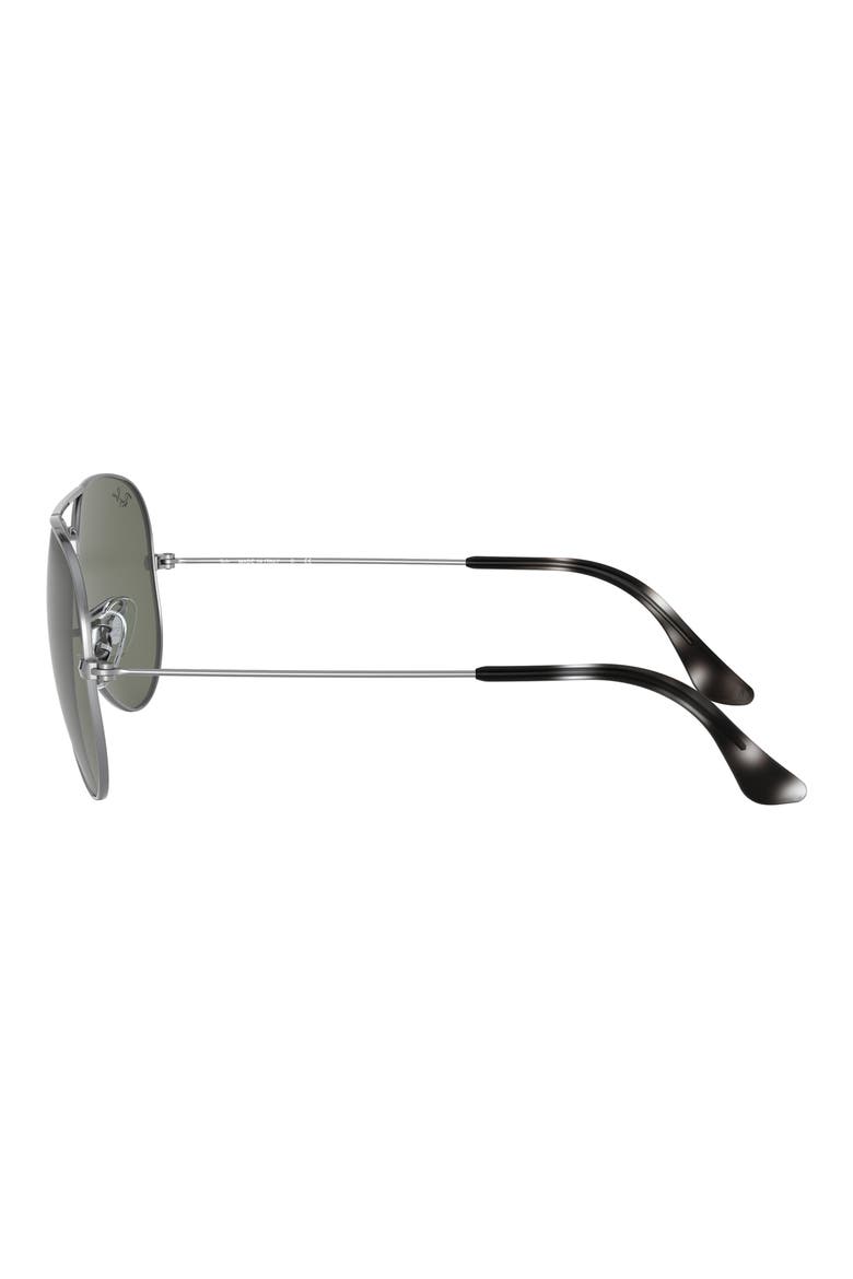 55mm Pilot Aviator Sunglasses, Alternate, color, TRANSPARENT GREY