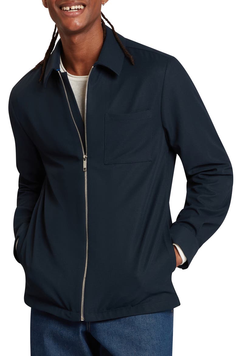Frenkie Zip Shirt, Main, color, NAVY