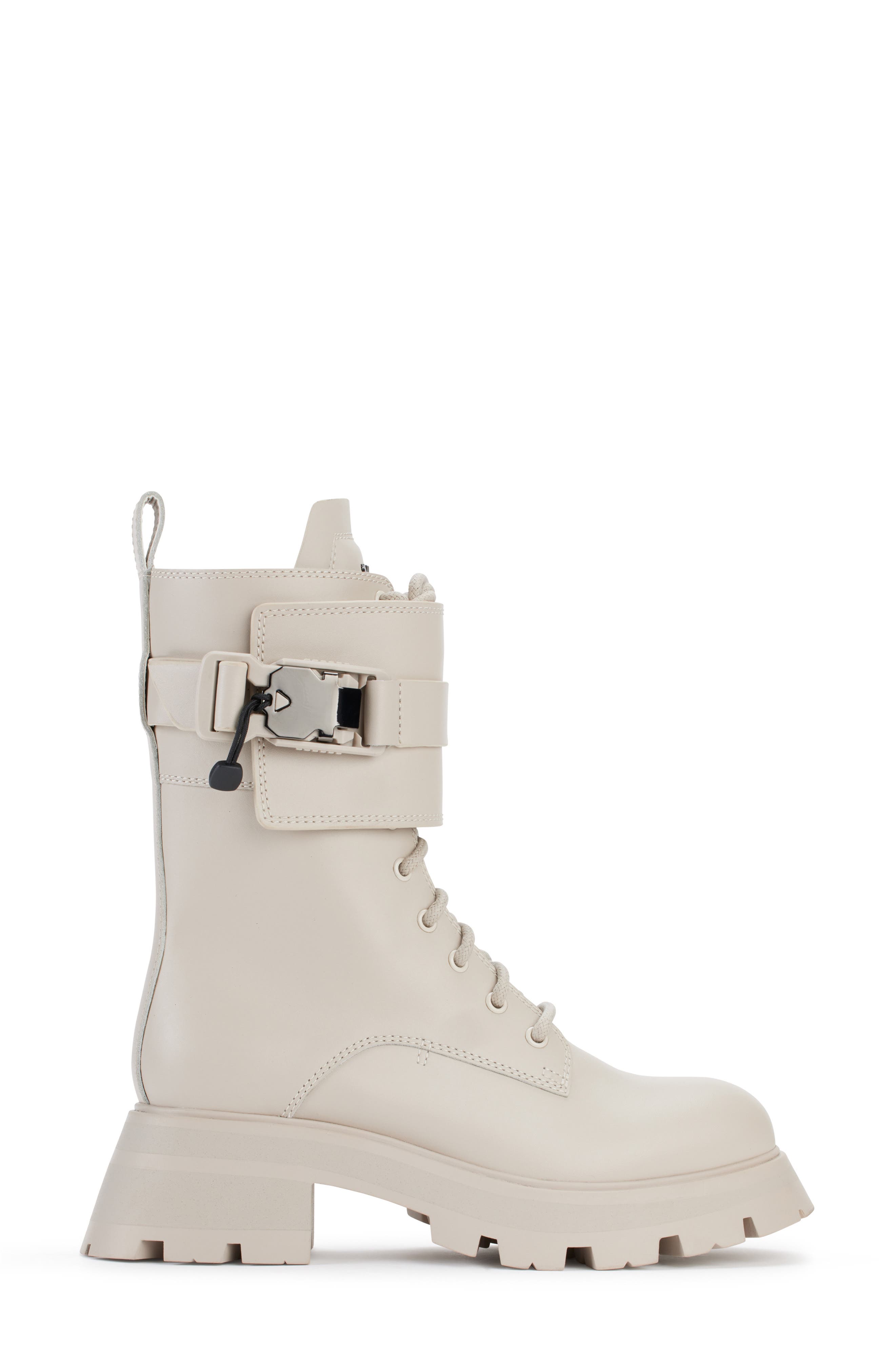 DKNY Lug Sole Combat Boot, Alternate, color, Deep Vanilla