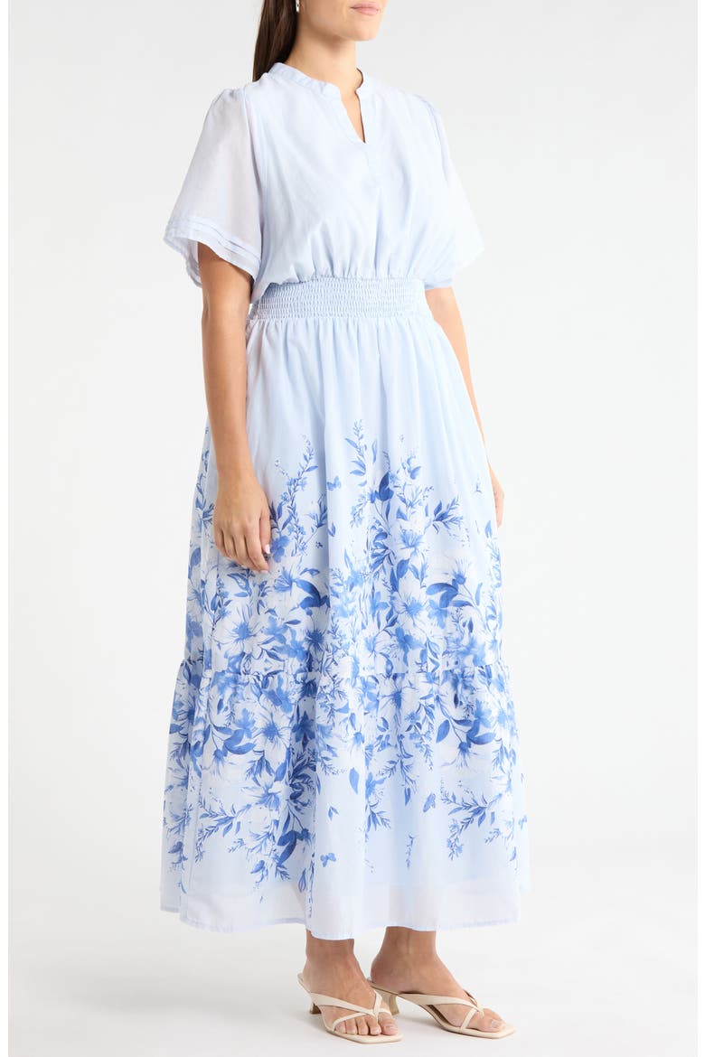Fernie Field Janey Cotton Poplin Maxi Dress, Alternate, color, LT-BLUE