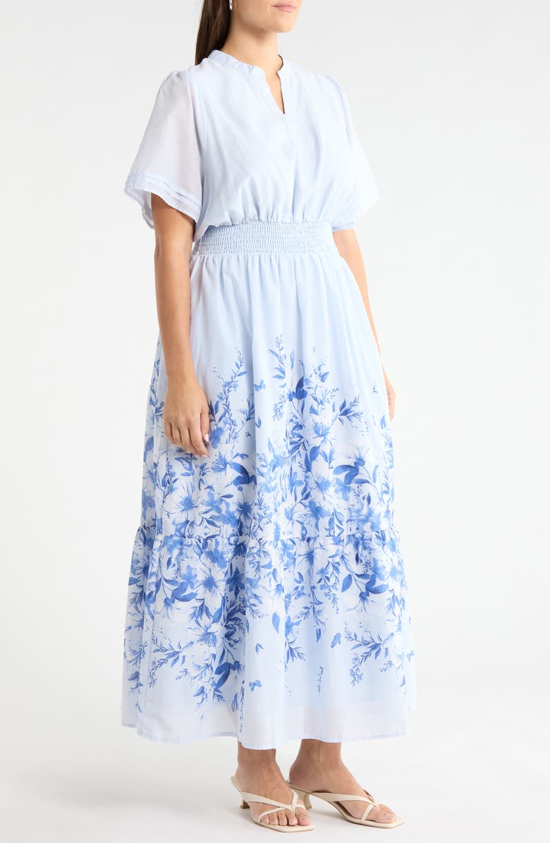 SUGARLIPS Fernie Field Janey Cotton Poplin Maxi Dress, Alternate, color, Lt-Blue