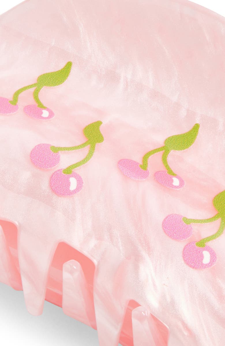 FRASIER STERLING Cherries Claw Clip, Alternate, color, Pink