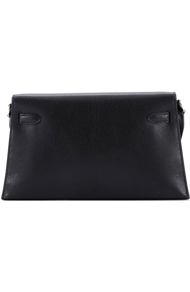 Pre-Owned Hermes Kelly Elan Shoulder Bag Chevre Chamkila, Alternate, color, Noir