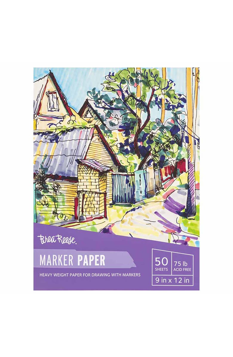 Brea Reese Marker Paper Pad 50 Sheets, Main, color, Multicolored