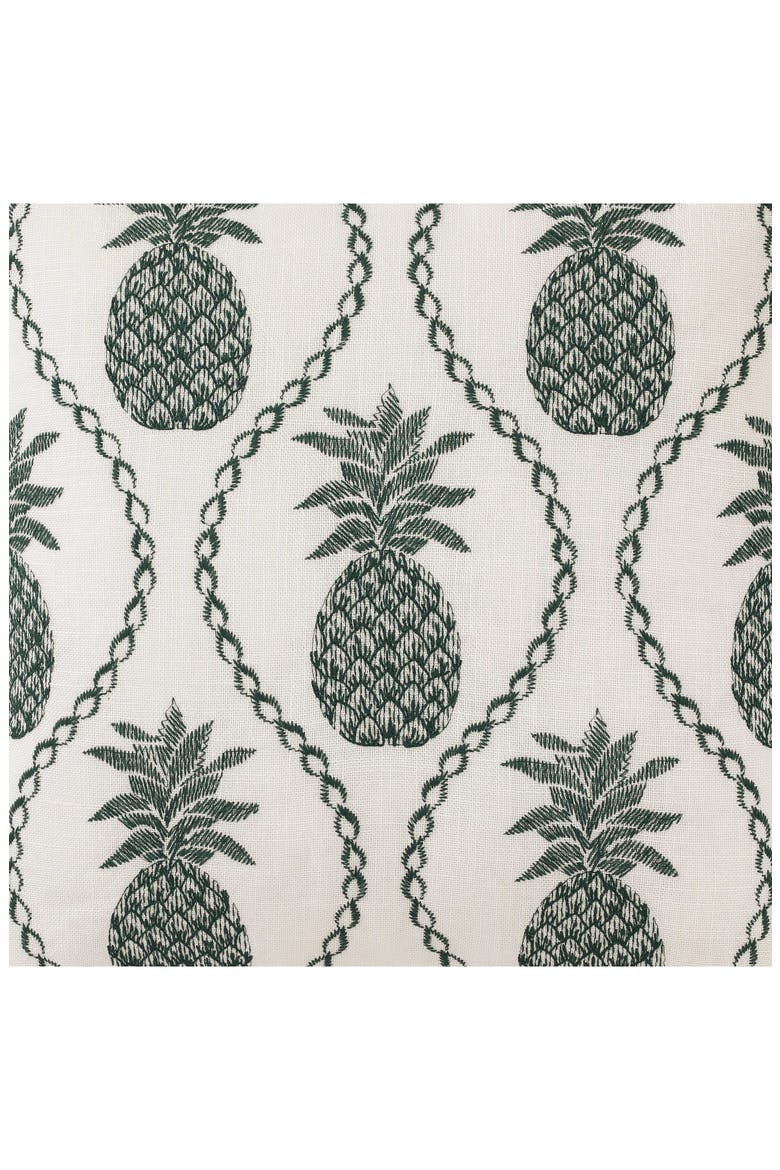 Golden Pineapple Decorative Accent Pillow, Alternate, color, DARK GREEN