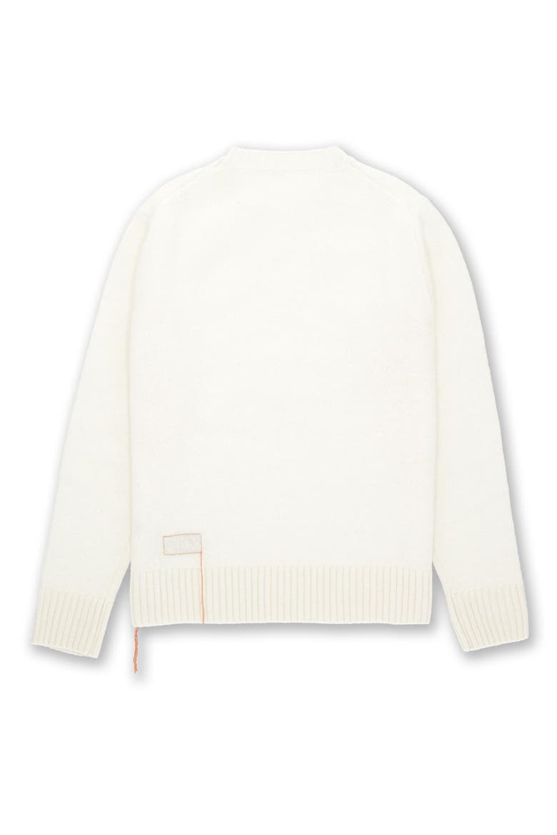 Skipper Merino Wool Crewneck Sweater, Alternate, color, OFF WHITE