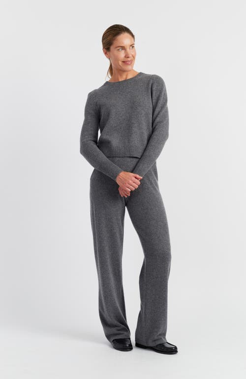 Chinti & Parker Pure Cashmere Cropped Sweater In Gray