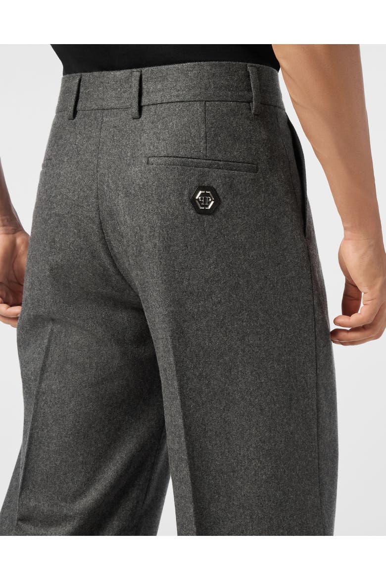 Wide Leg Trousers Men, Alternate, color, grey