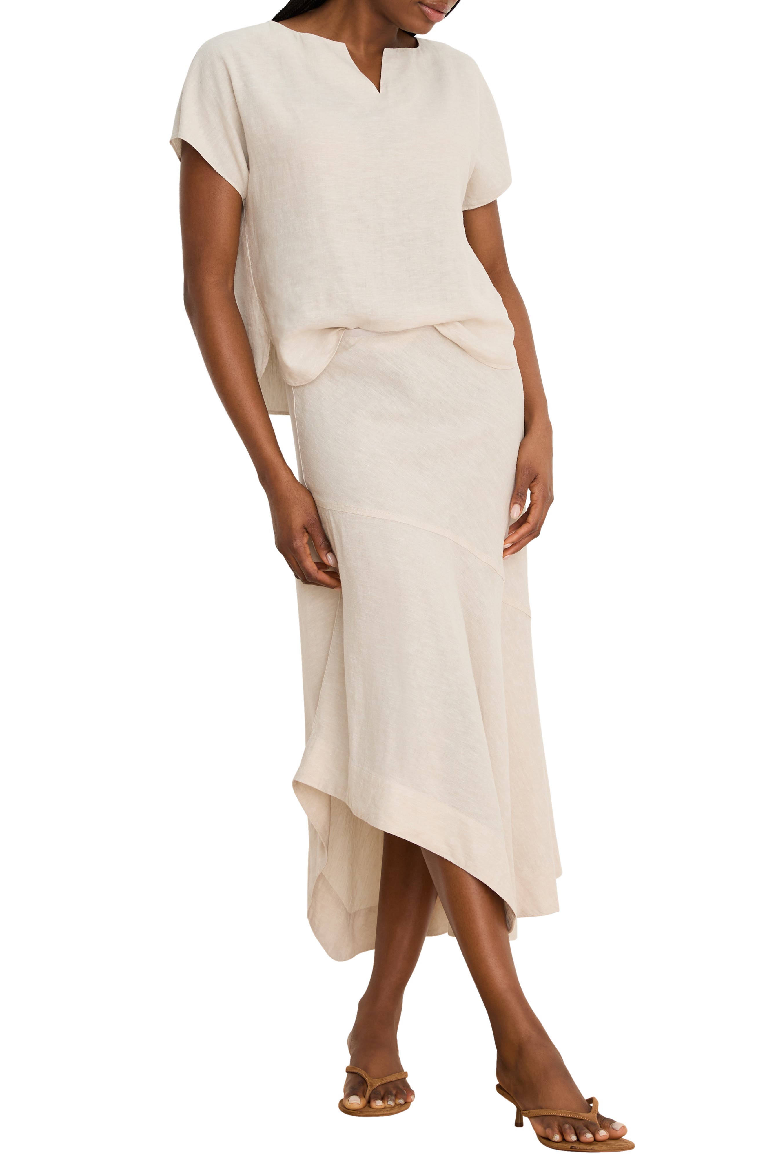 Long Engagement Rumba Linen Blend Skirt - image 4