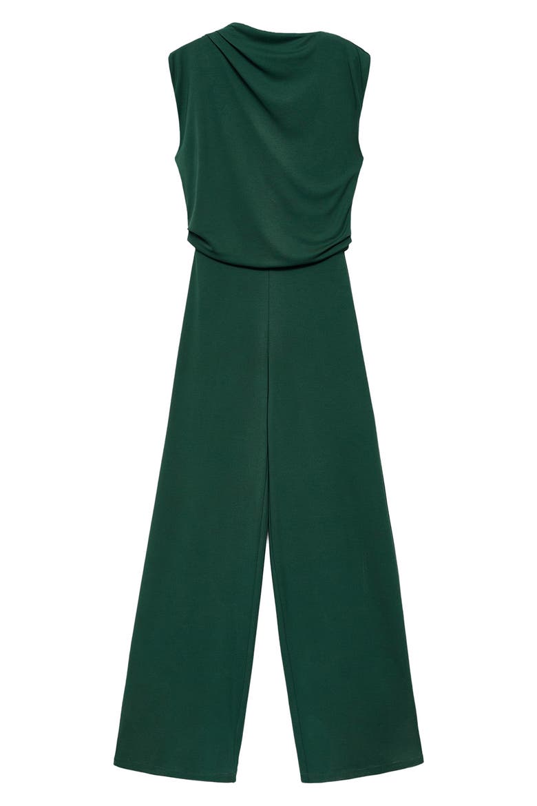 Drape Wide Leg Jumpsuit, Alternate, color, DARK GREEN
