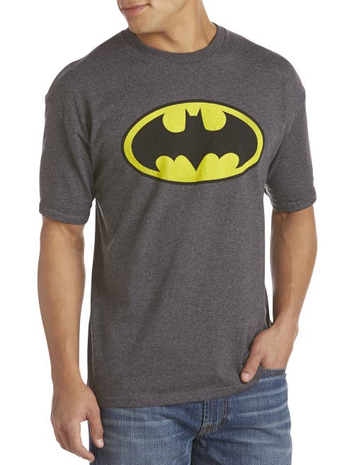 True Nation by DXL Batman Classic Logo Graphic Tee in Charcoal Hthr  product