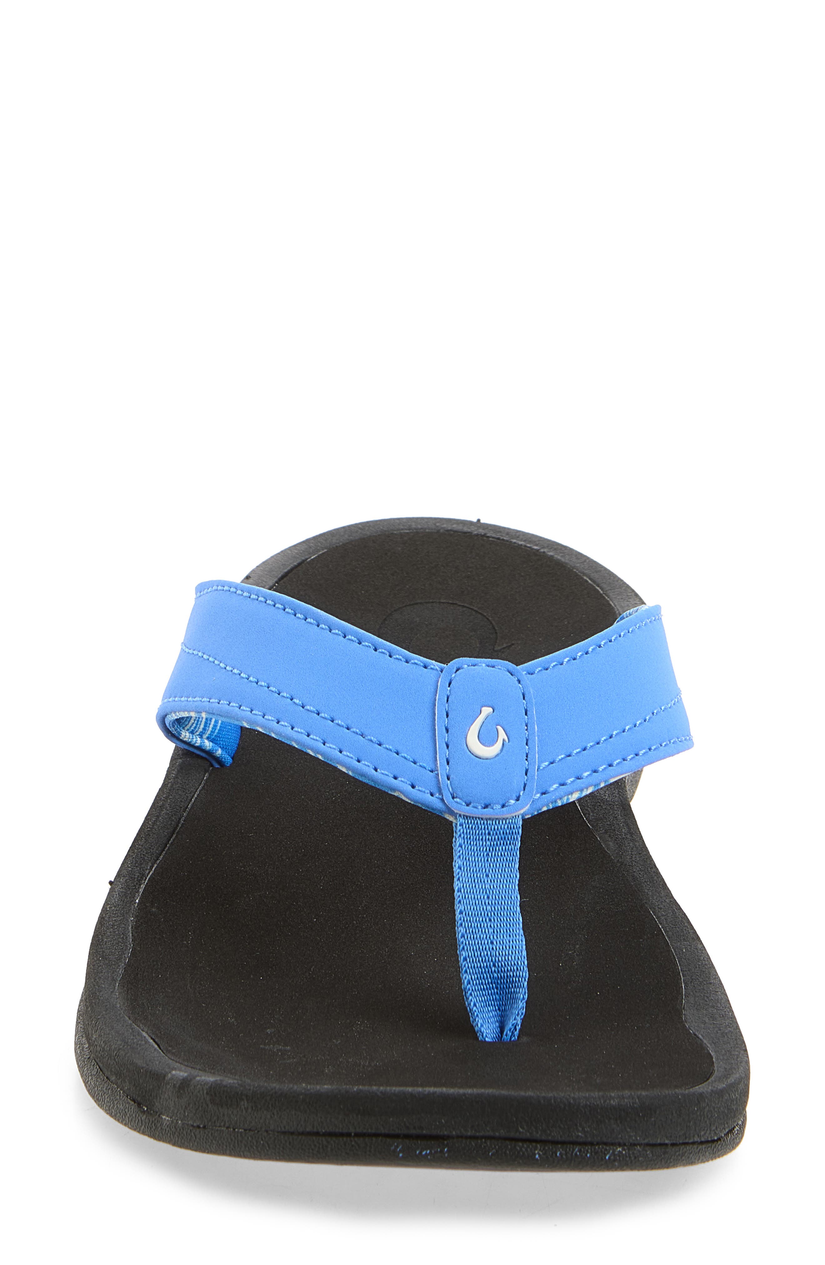 Ohana Flip Flop, Alternate, color, TIDE BLUE/ PALM