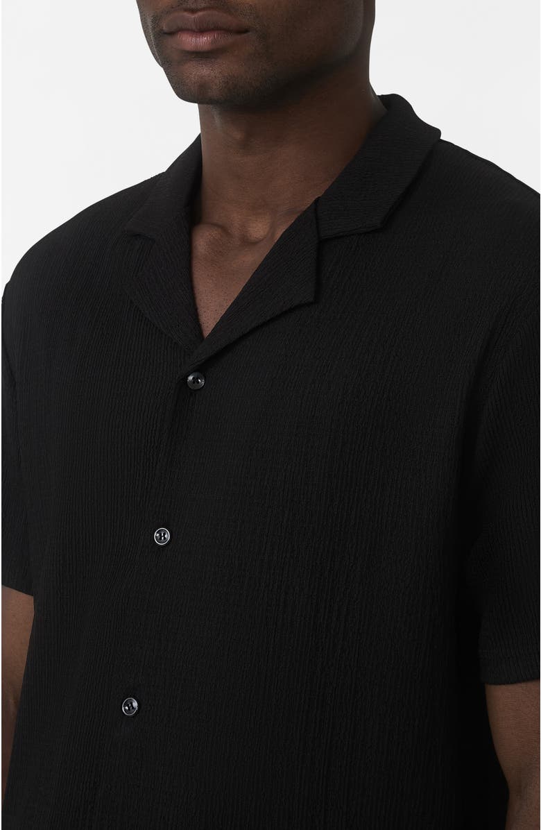 MAUVAIS Eivissa Relaxed Fit Shirt, Alternate, color, Black