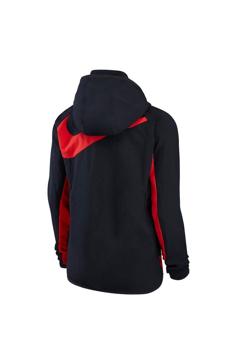 Nike Women's Nike Black Portland Thorns FC All-Weather Raglan Performance Full-Zip Hoodie, Alternate, color,
