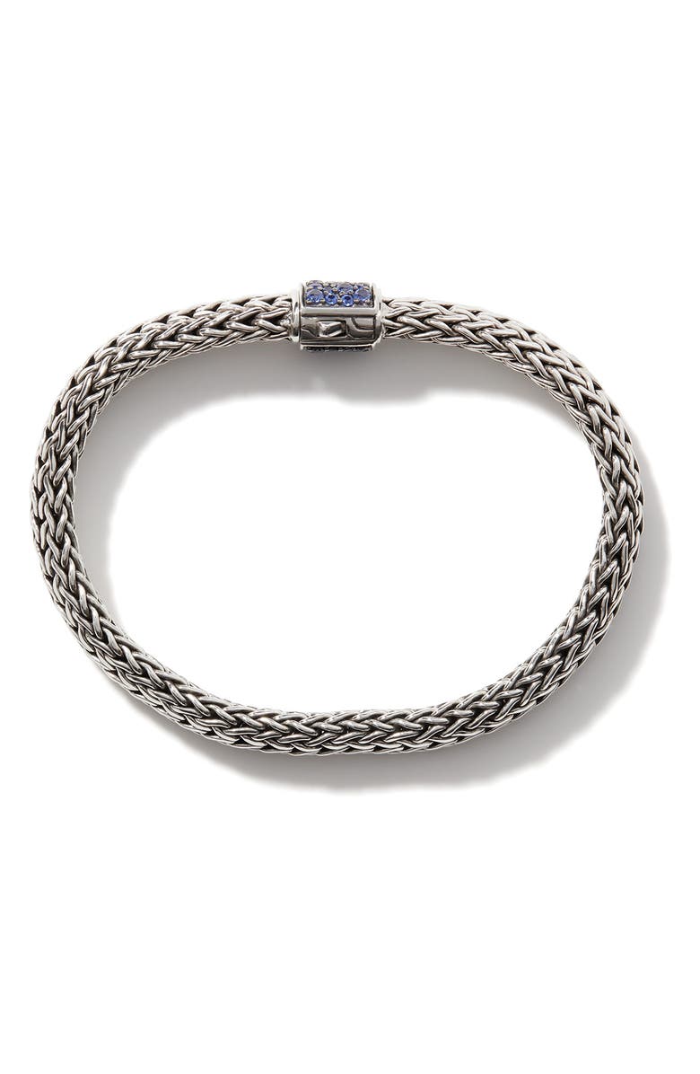 John Hardy Reversible Icon Bracelet, Sterling Silver, Pavé, 6.5mm, Alternate, color, 