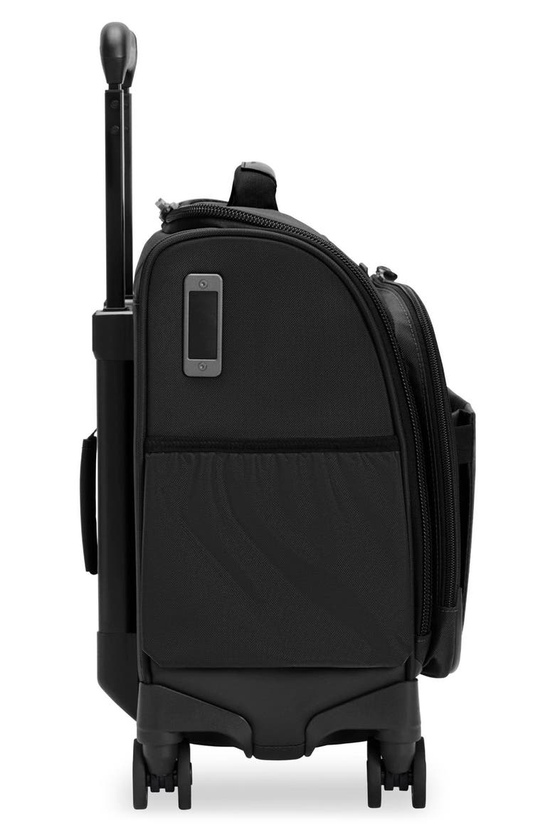 ZDX Cabin Spinner Suitcase, Alternate, color, BLACK