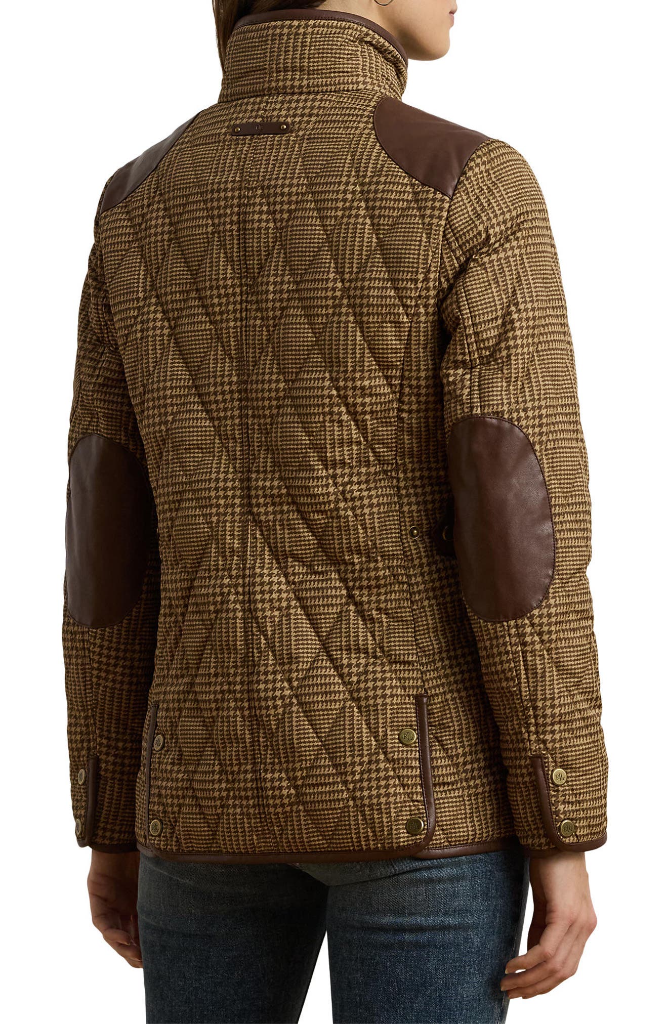 Женские куртки Lauren Ralph Lauren Houndstooth Quilted Barn Jacket — фото 2