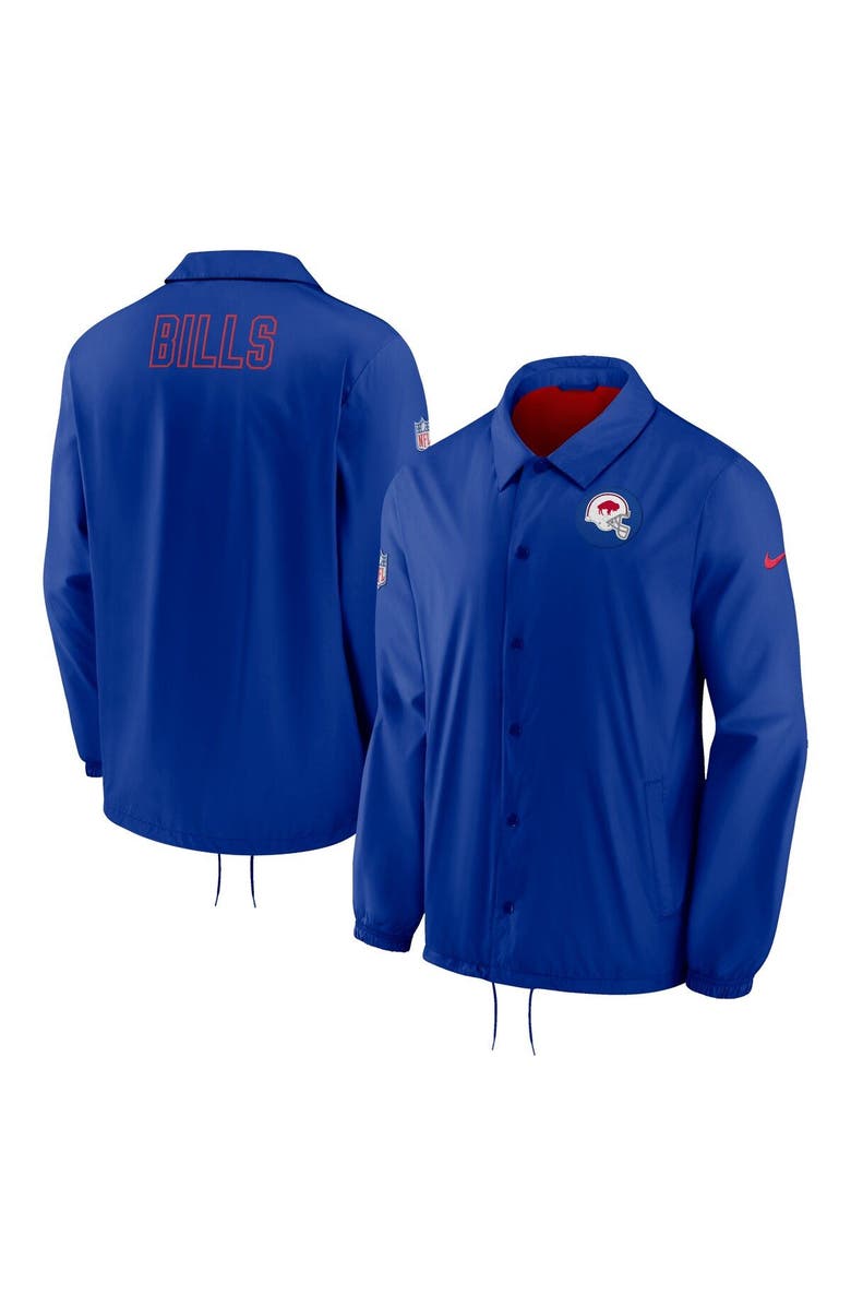 Nike Men's Nike Royal Buffalo Bills Sideline Coaches Performance Full-Snap Jacket, Main, color, Royal