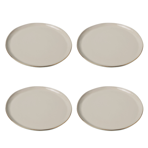 24k Gold Tam Stoneware Dinner Plate - Set of 4