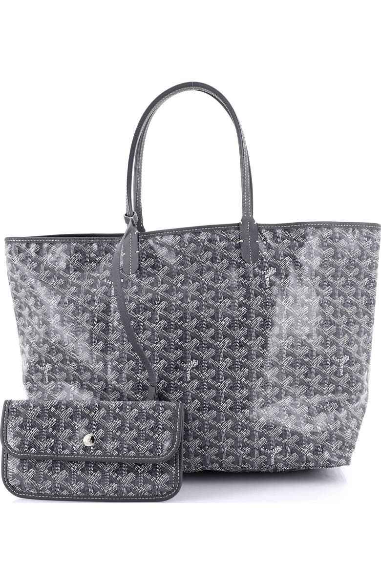 Pre-Owned Goyard Saint Louis Tote Coated Canvas PM, Alternate, color, Gray