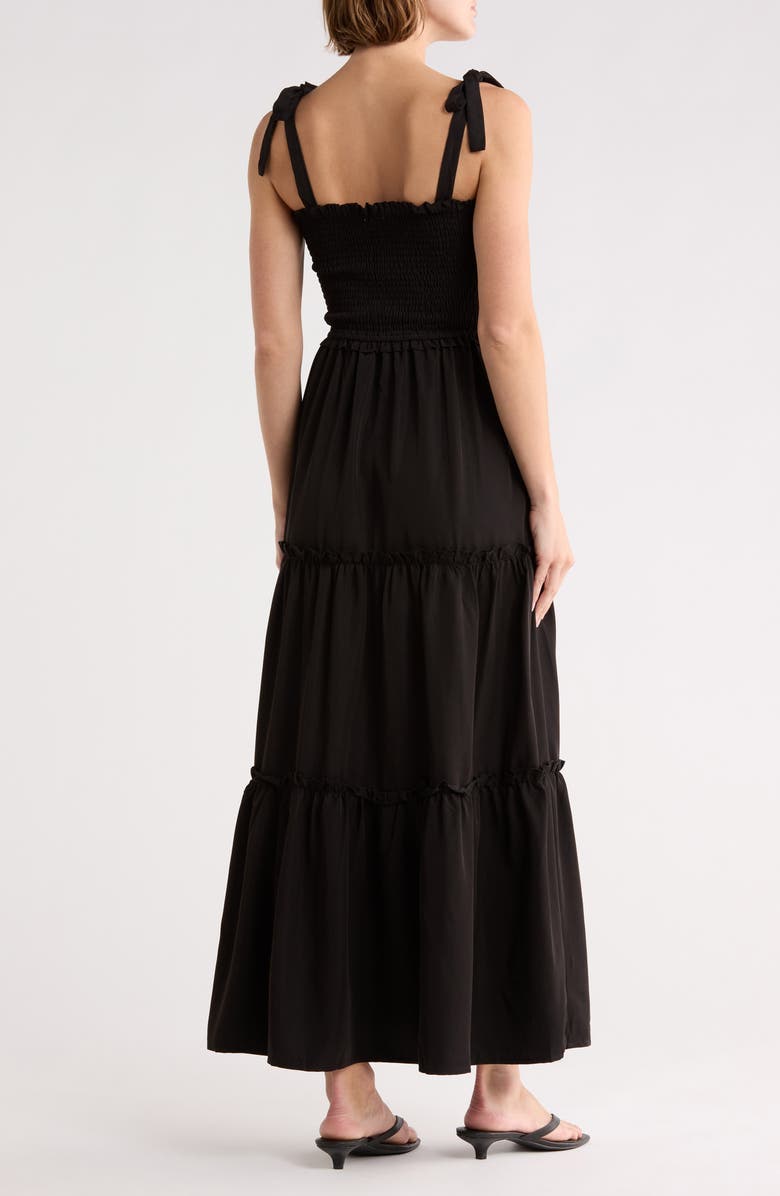 LBLC the label Darla Smocked Maxi Dress, Alternate, color, Black
