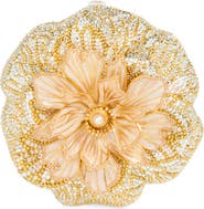 JUDITH LEIBER COUTURE Magnolia Crystal Minaudière