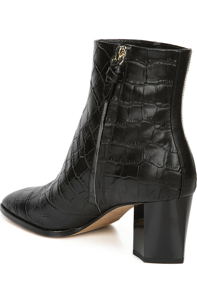 Diane von Furstenberg Thelma Croc Embossed Bootie, Alternate, color,