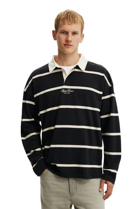 Men's Box Fit Rugby Polo