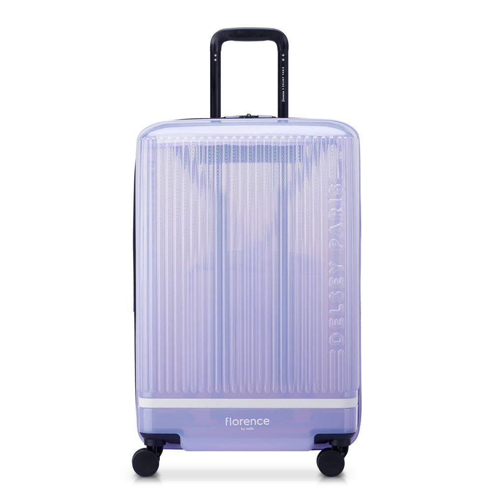 Florence by Mills Gotta Glow Expandable 24" Medium Spinner, Main, color, Translucent Purple