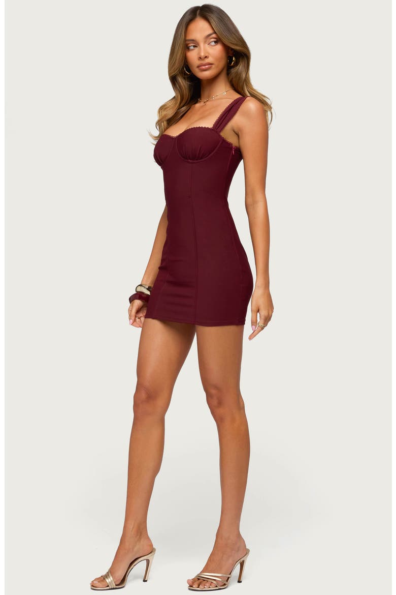 Zeffra Sleeveless Minidress, Alternate, color, BURGUNDY