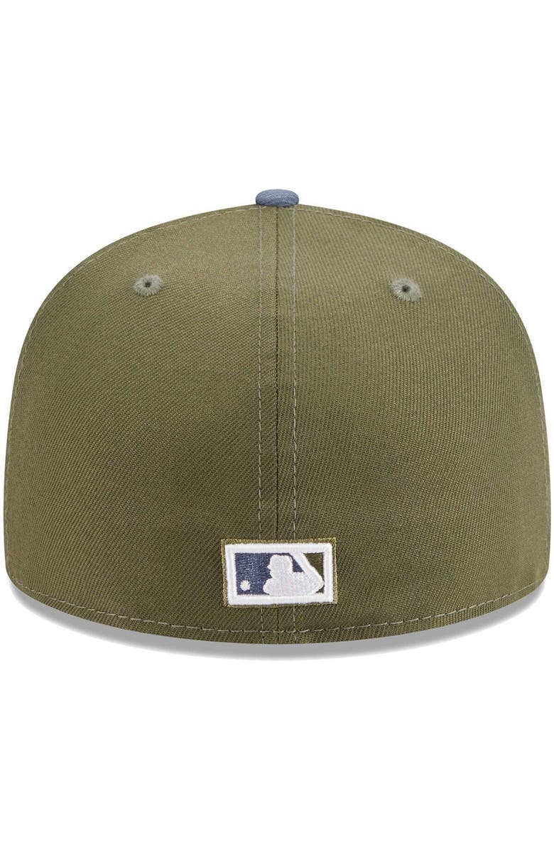 New Era Men's New Era Olive/Blue Florida Marlins 59FIFTY Fitted Hat, Alternate, color, Olive