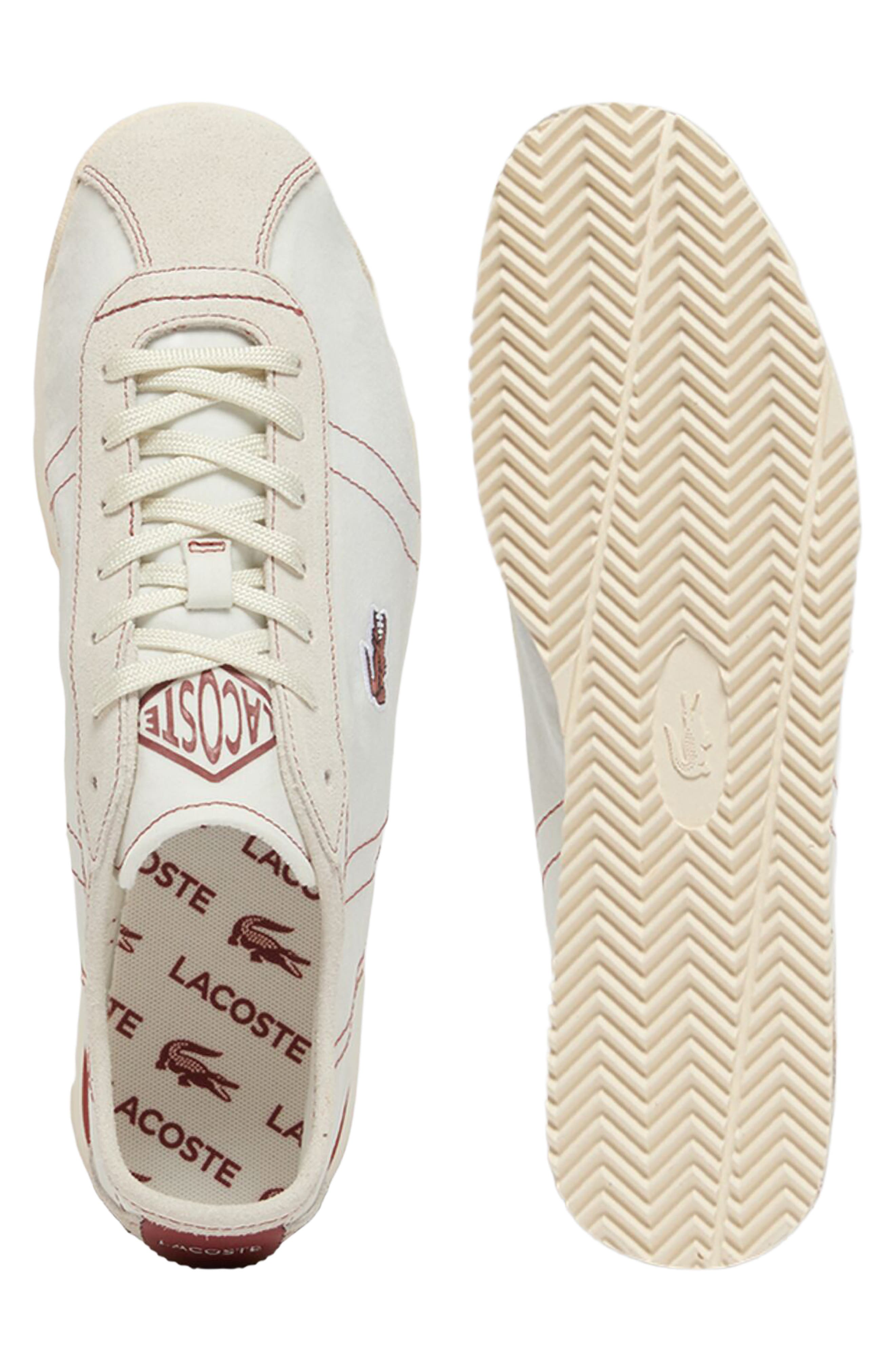 Club-Low Sneaker, Alternate, color, OFF WHITE/ DARK BROWN