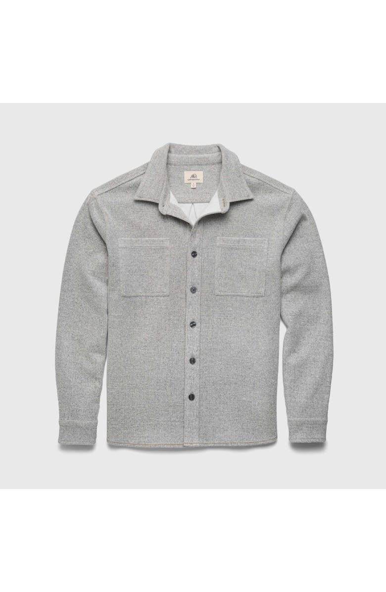 Surfside Supply Co. Louis Soft Textured Overshirt, Main, color, Heather Grey