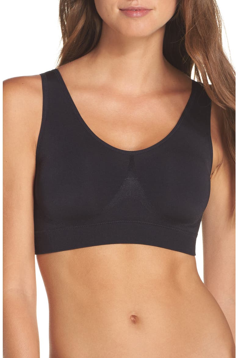B-Smooth® Seamless Bralette, Main, color, BLACK