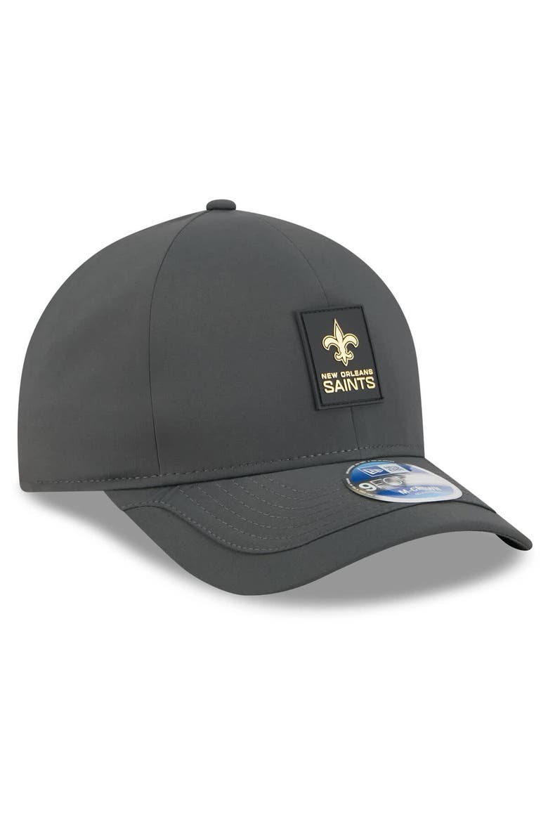 Men's New Era Charcoal New Orleans Saints 2025 Sideline Cold Weather 9FORTY M-Crown Adjustable Hat, Alternate, color, Charcoal